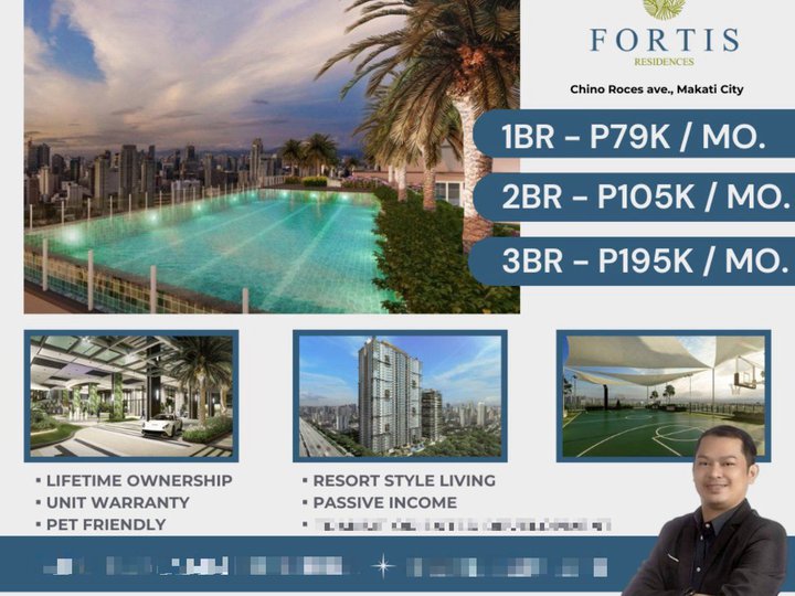 For Sale Fortis Residences 2 Bedroom Pre-selling condo in Makati City