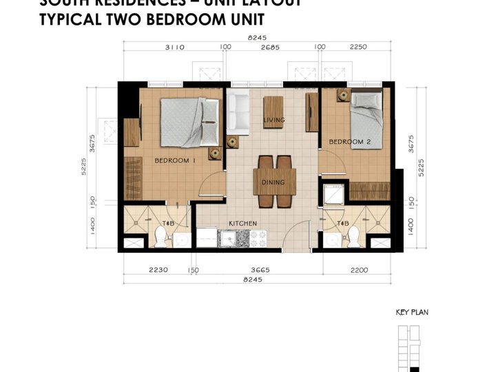 46.82 sqm 2-bedroom Condo For Sale in Manila Metro Manila