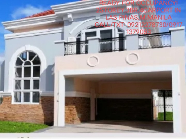 RFO 3BR 4GARAGE HOUSE AND LOT IN LAS PINAS M M