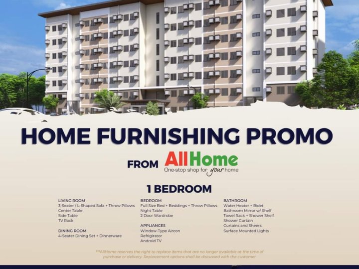 last 2 days Furnishing promo at Condo In Bacoor