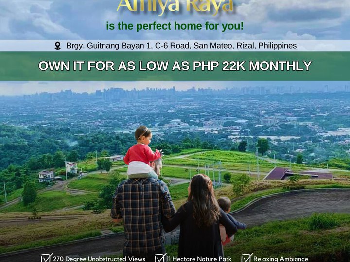 250 sqm Highland Residential Lot in San Mateo, Rizal