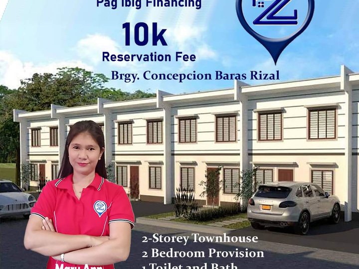 Hulugang Bahay at Lupa sa Baras Rizal, 1yr Turn over