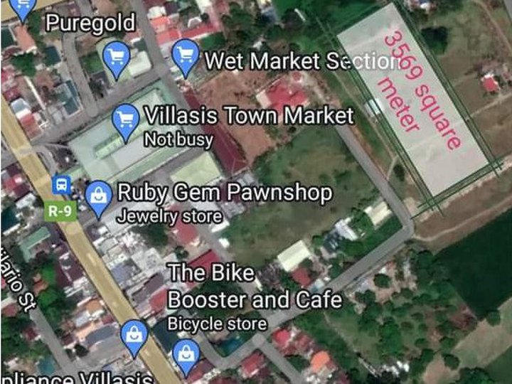 3,568 square meter Lot for sale at the back of Poblacion Public market Villasis Pangasinan