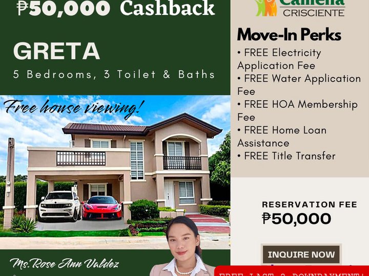 5 bed room single detached house and lot for sale in Pangasinan