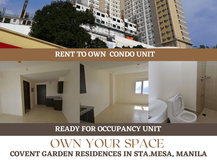 Condo Unit For Sale in Covent Garden Residences Sta. Mesa Manila