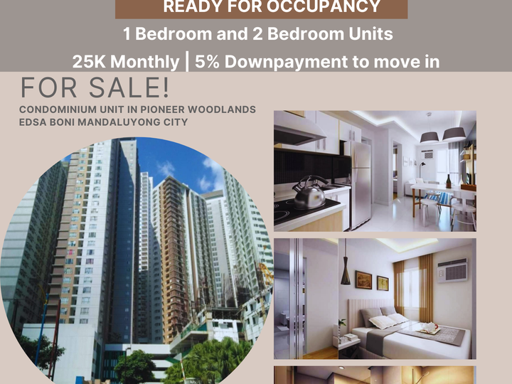 Condominium for sale in Pioneer Woodlands Mandaluyong City (RFO)