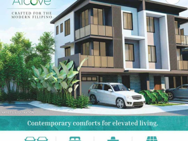 The Alcove Townhomes  3 storysTownhouse,4 bedroomfot sale in city/Metro manila