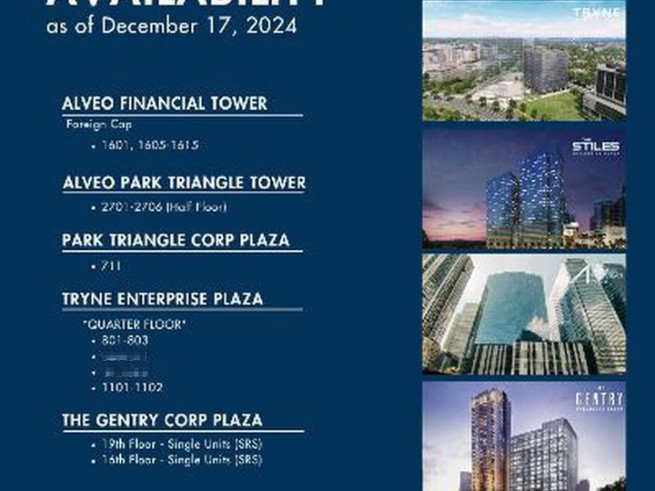 Office space in Makati and BGC