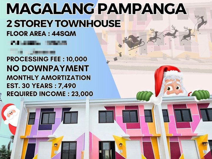 Ready For Occupancy 2-bedroom Townhouse For Sale in Magalang Pampanga