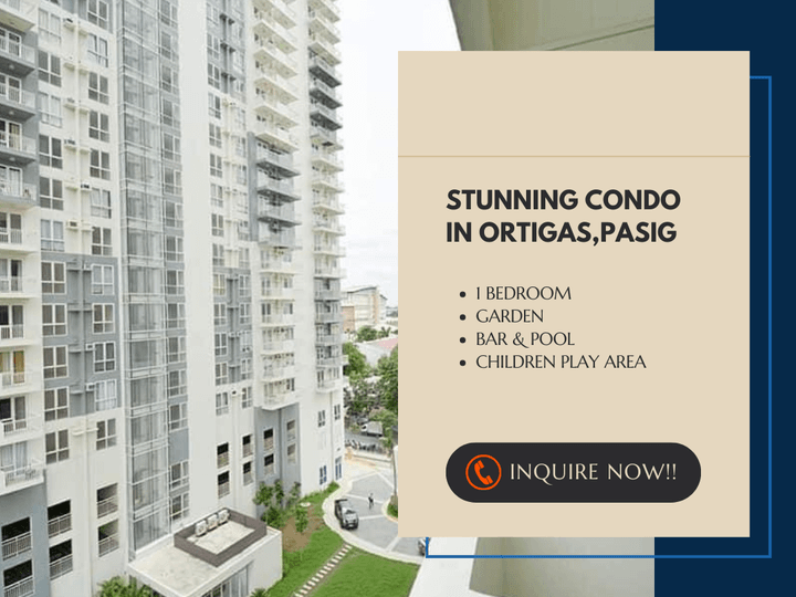 22.50 sqm 1-bedroom Residential Condo For Sale in Ortigas Pasig