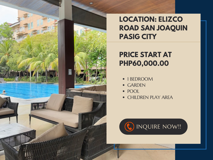 Ready For Occupancy Fixtured 54.00 sqm 3-bedroom Residential Condo Rent-to-own in Pasig