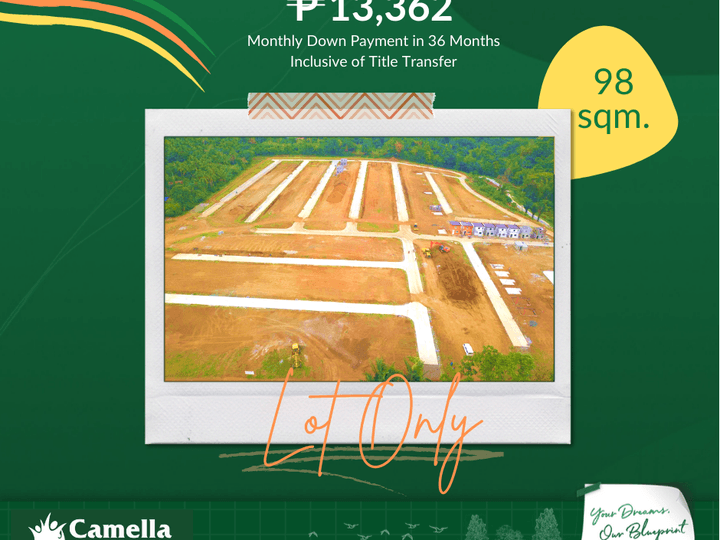 Camella Alfonso's Lot Only (98 sqm.)