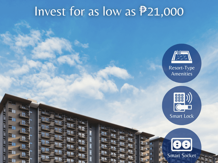 Invest for as low as 21,000 monthly in VIDARTE RESIDENCES