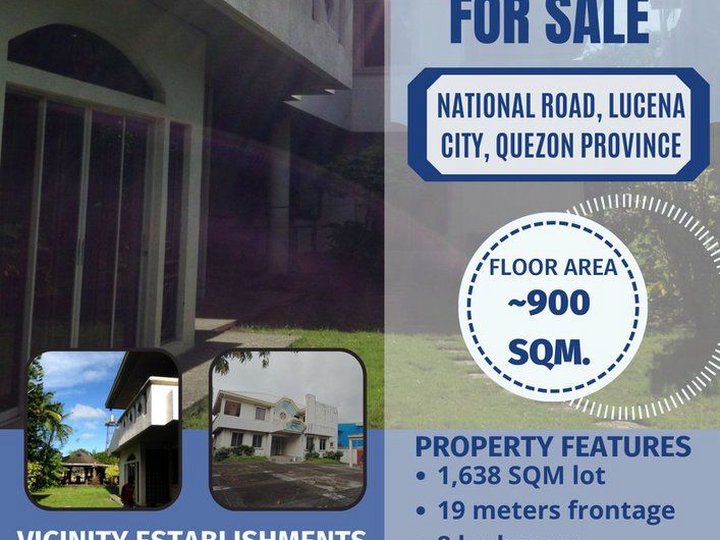 1,638 sqm, 19m Frontage, LOT with IMPROVEMENT FOR SALE