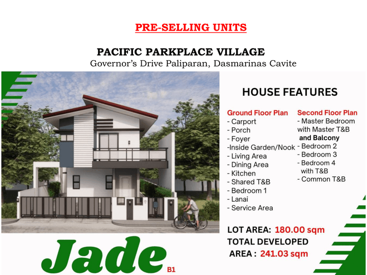 IC-Pacific Parkplace / Jade 5-bedroom Single Detached House & Lot For Sale in Dasmarinas Cavite