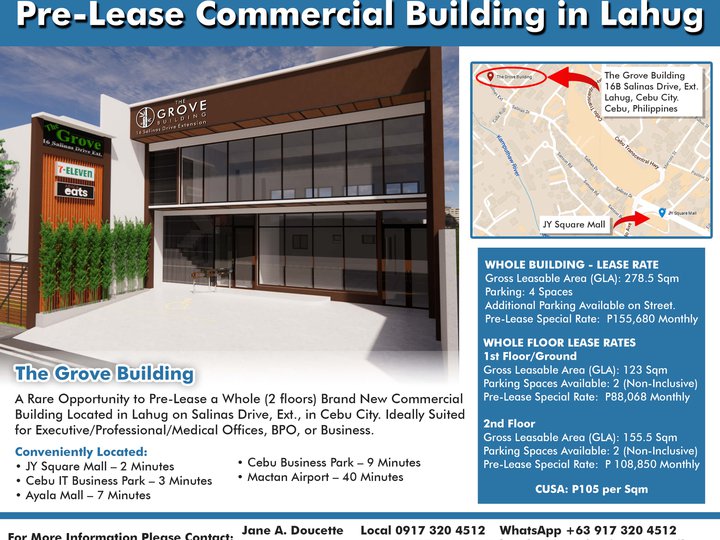 Prestigious Commercial Building  Now Available for Pre-Lease in Lahug