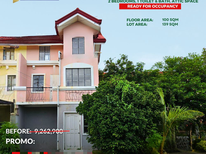180K Move-In Agad!! Townhouse+2Bedrooms with Car parking area FOR SALE in Lapu-lapu City (RFO)