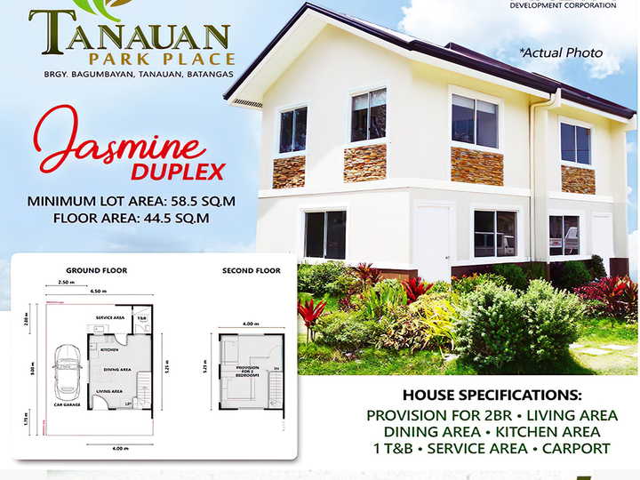 Affordable 2-Bedroom Duplex For Sale in Tanauan, Batangas