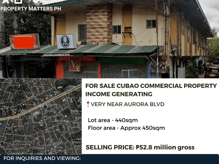 For Sale Cubao Commercial Property Income Generating