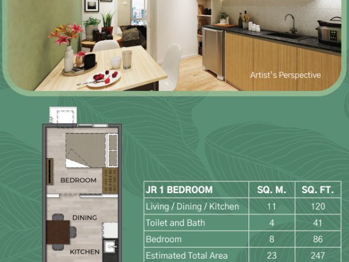 PRESELLING - Jr. 1 Bedroom Condo For Sale in Pasay, Metro Manila