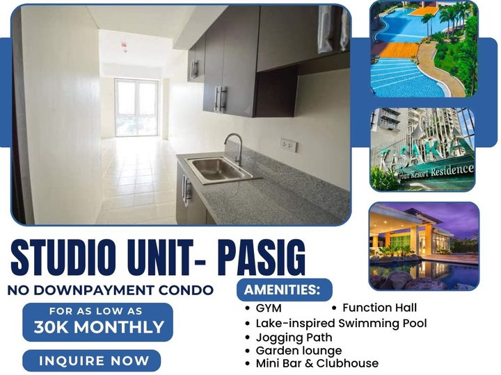P18,000 Monthly Pre-Selling Studio Condo Near BGC & Ortigas No DP, Easy Bank Financing at Kasara