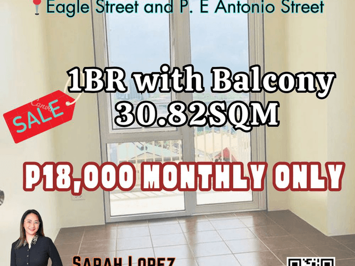 1BR with Balcony 31SQM Condo For Sale in Pasig 18k/Month KASARA Resort