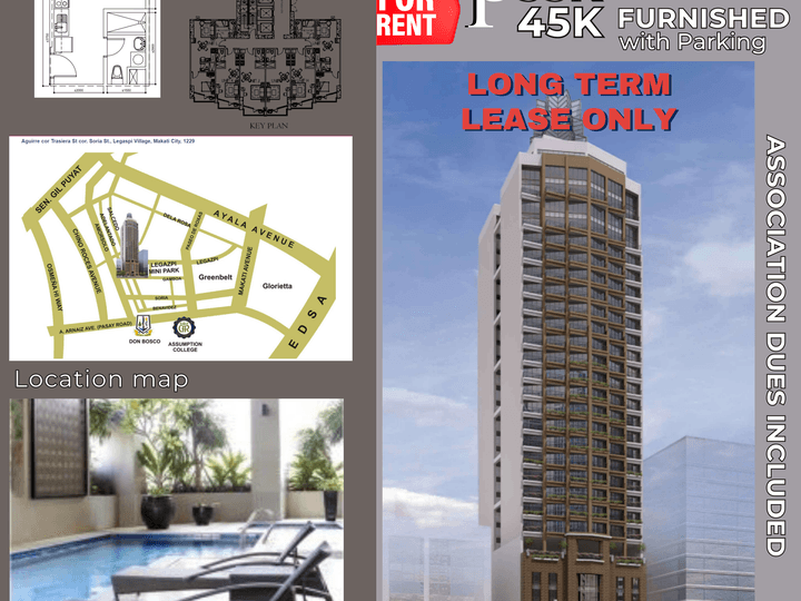 40.31 sqm Studio Condo For Rent in Makati Metro Manila