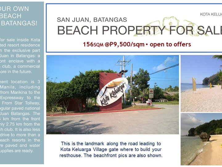 Ready For Occupancy 156 sqm Beach Property For Sale in San Juan Batangas