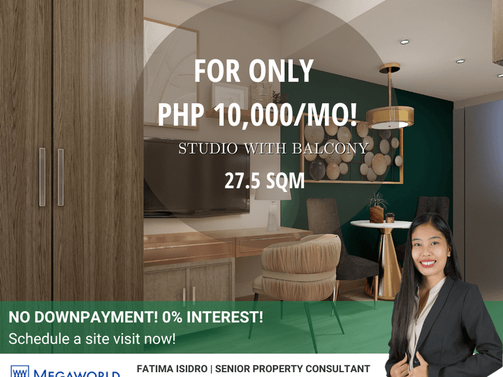 27.5 sqm WIDE STUDIO UNITS with BALCONY in SAN FERNANDO, PAMPANGA