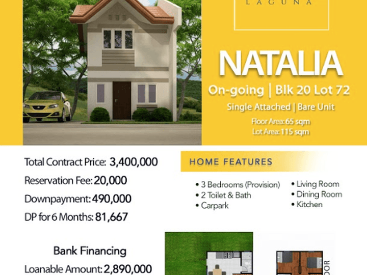 Sta. Rosa Laguna Ready for Occupancy House and Lot For Sale [House and