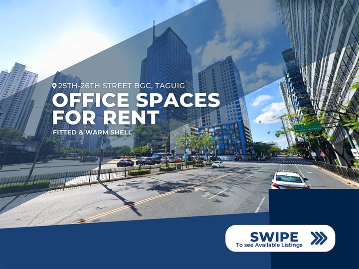 135.96 sqm Office Space for Rent in BGC, Taguig Convenient Warm Shell Option!