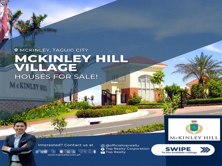 Houses for Sale in Mckinley Hill Village, Taguig City Nr. C5 Road, BGC