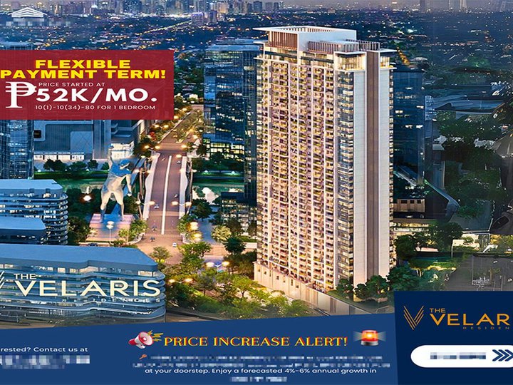 Price Increase ahead RESERVE Now! Condo for Sale in Pasig at Velaris Residences