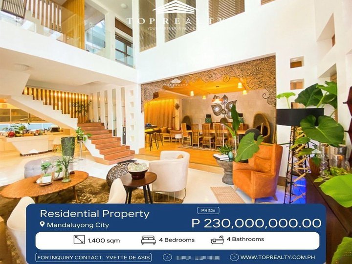1,400 sqm Residential Property For Sale in Mandaluyong Metro Manila