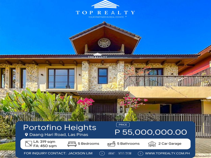 House for Sale in Las Pinas City, 5 Bedroom House in Portofino Heights