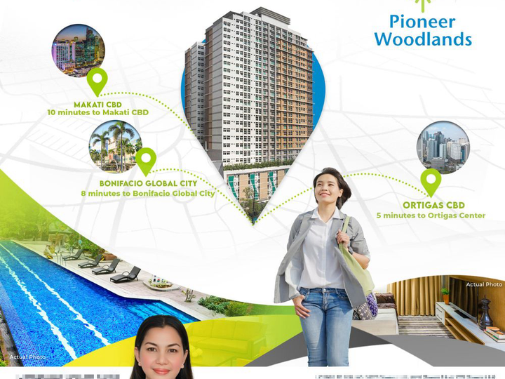 Ready For Occupancy Pioneer Woodland 2-bedroom Residential Condo For Sale in Mandaluyong