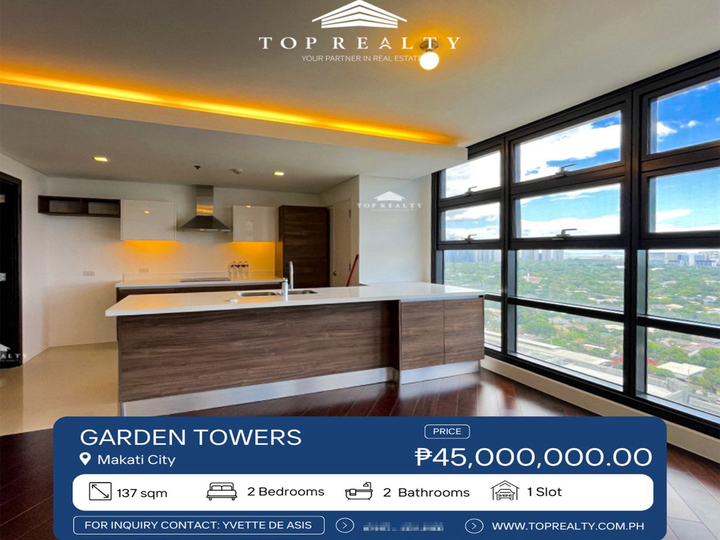 2 Bedroom Condominium for Rent in Garden Towers, Makati City