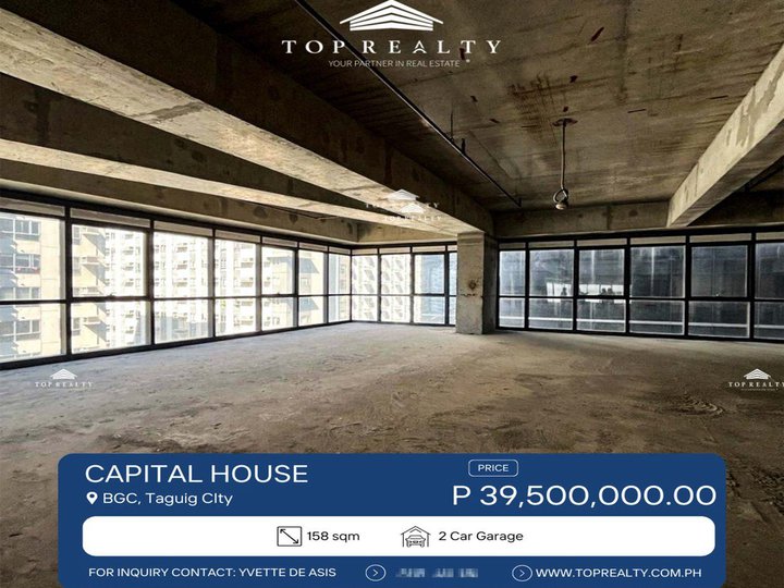 For Sale: Bare Office Space in Capital House, BGC, Taguig City
