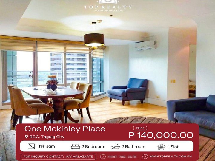 For Lease, Fully Furnished Condo in One Mckinley Place, BGC, Taguig