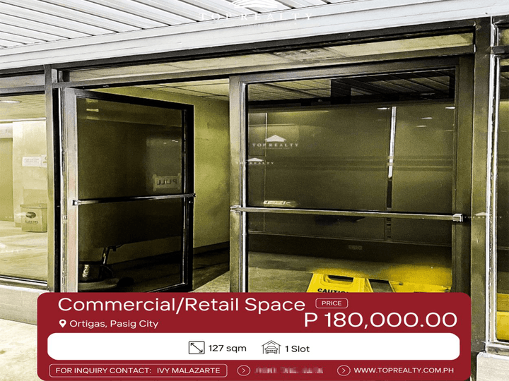 120 sqm Commercial Space for Lease in Ortigas, Pasig City