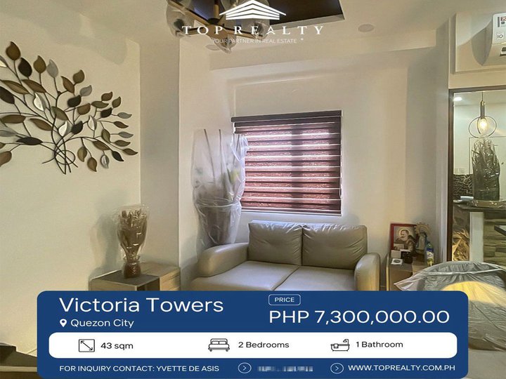 For Sale, Interior Designed Condo Unit in Victoria Tower, Quezon City