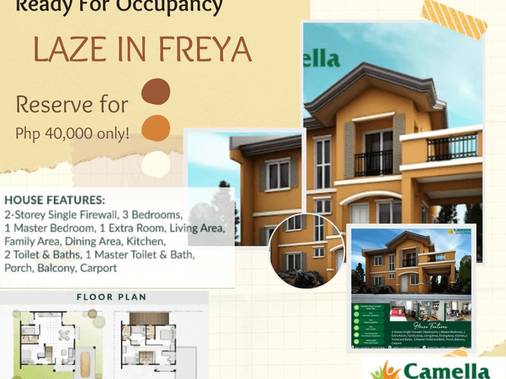 Laze in Freya by Camella Homes in with Ilocos Norte!