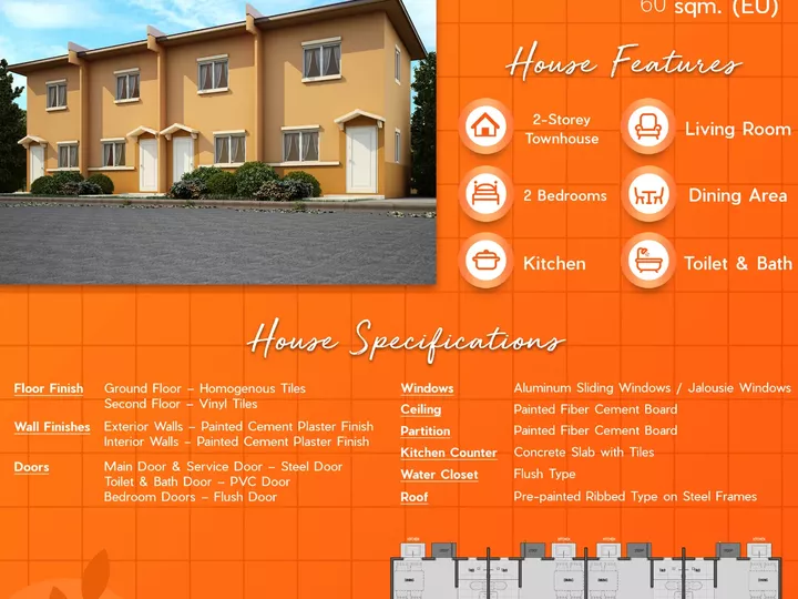 RFO-2-bedroom Townhouse For Sale in Tanza Cavite