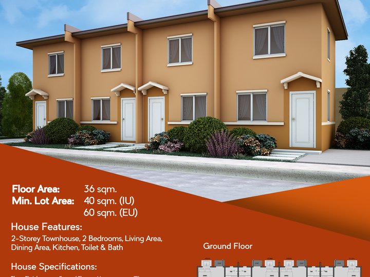 A Pre-selling 2-bedroom Townhouse For Sale in Tarlac City Tarlac