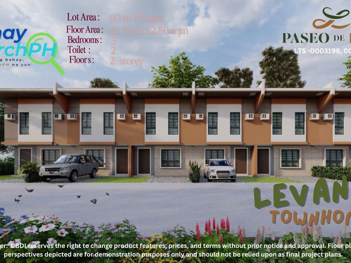 Nevana Townhomes 3-bedroom Townhomes For Sale in Paseo De Lipa, Mabini Lipa Batangas