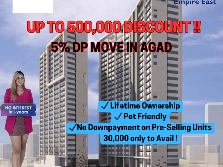 Rent to Own Condo in Sta. Mesa Manila, up to 500k DISCOUNT!! 30k only to avail.