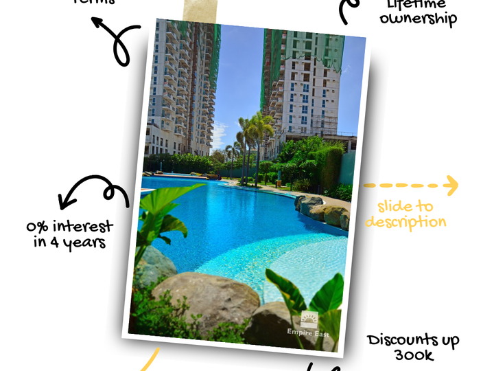 Ready For Occupancy 23.00 sqm 1-bedroom Condo For Sale in Ortigas Pasig