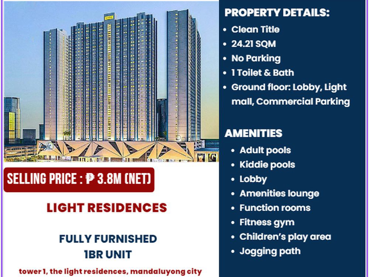 FOR SALE!! PROJECT:LIGHT RESIDENCES