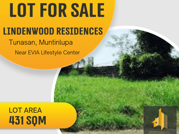 LTLIN2107 Corner & Flat Lot FOR SALE in Lindenwood Residences Tunasan