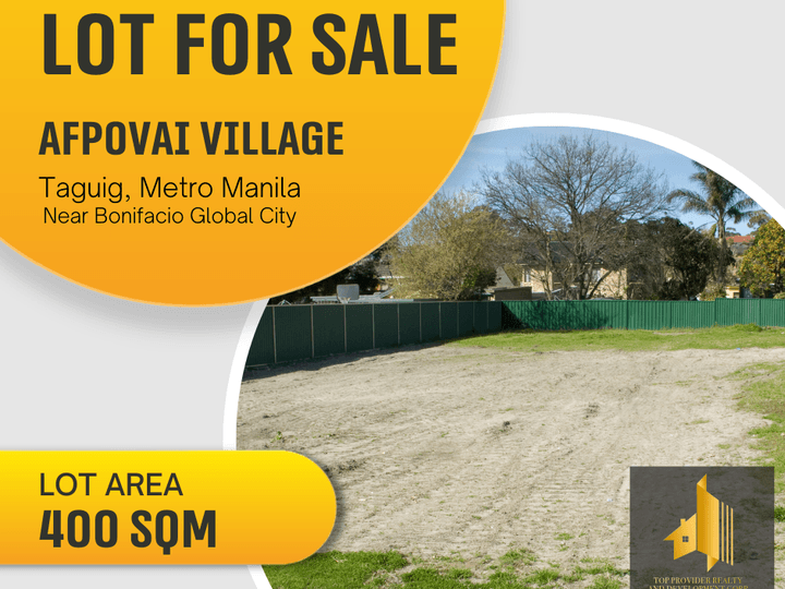 Lot FOR SALE AFPOVAI Village near McKinley Hill Bonifacio Global City